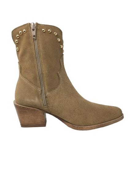 BOTA CAMPERA EN SERRAJE BEIG