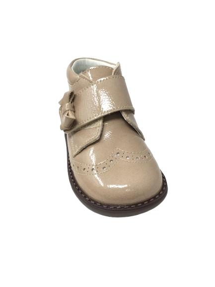 BOTIN ANDANINES CHAROL ARRUGADO BEIG MOREDA