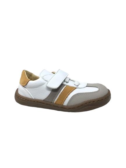 DEPORTIVO ANDANINES PIEL BLANCO Y MOSTAZA