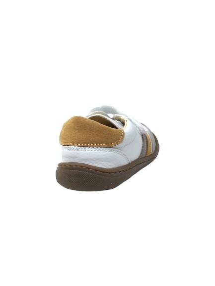 DEPORTIVO ANDANINES PIEL BLANCO Y MOSTAZA